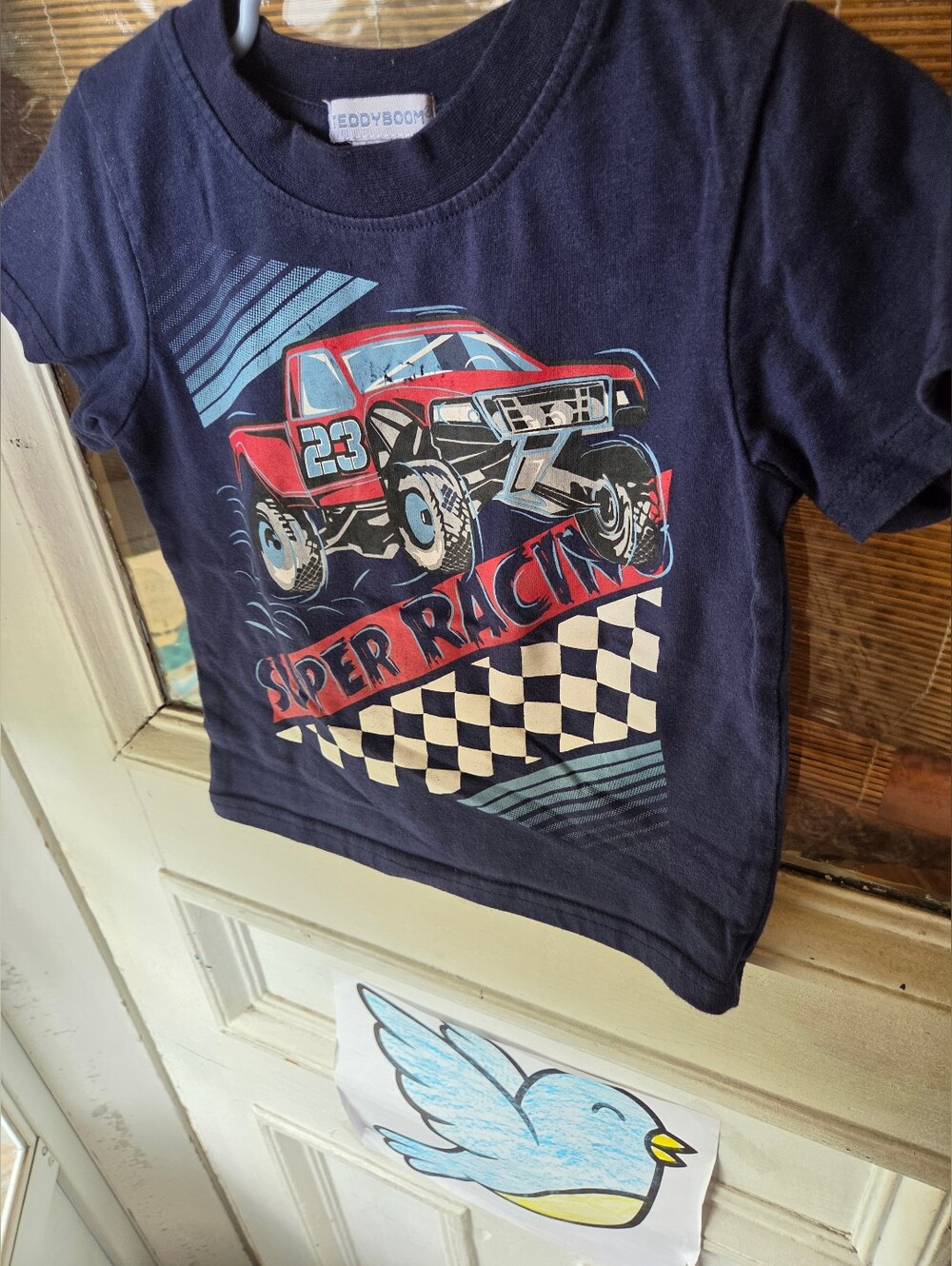 Teddy BOOM GUC Monster truck boys Tee Sz 4